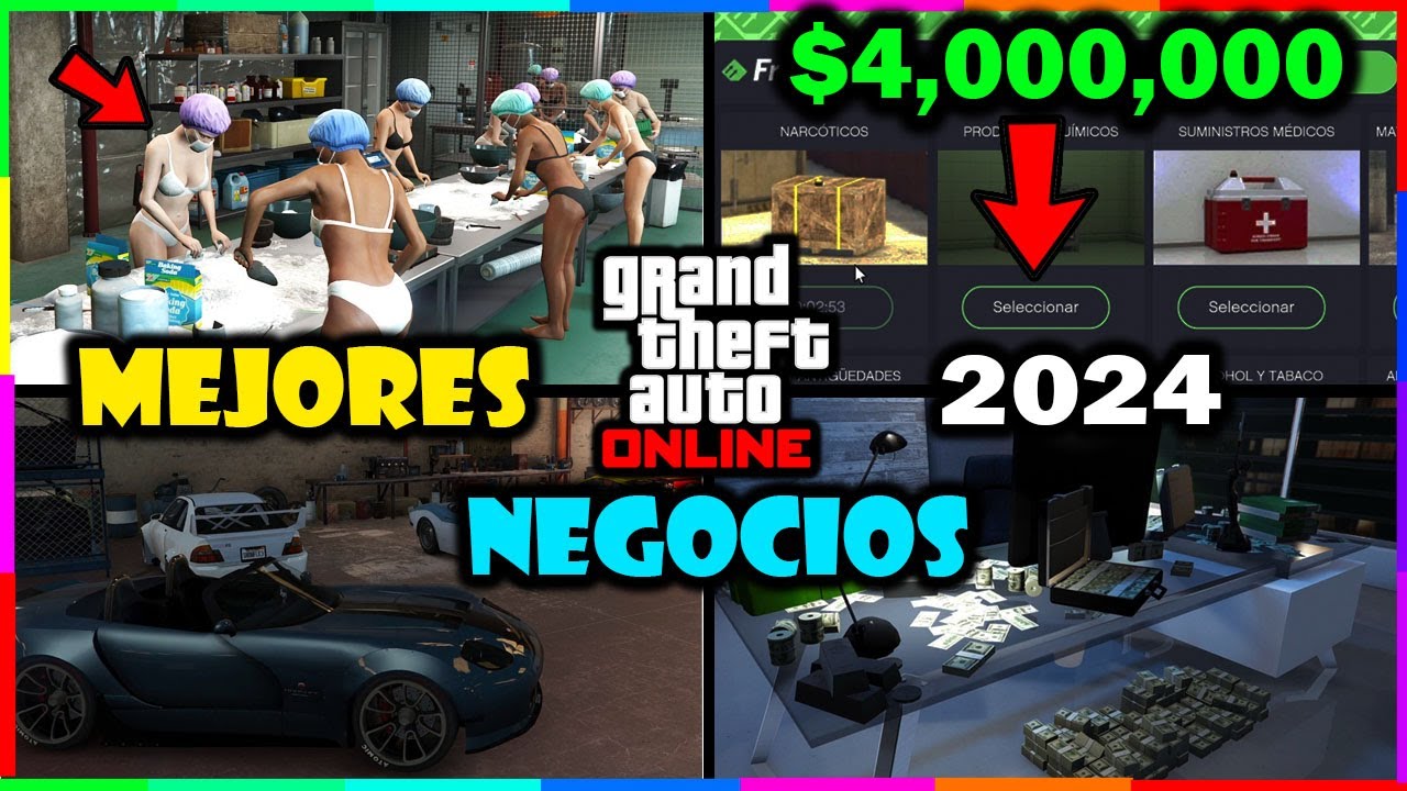 Los 5 MEJORES NEGOCIOS para GANAR MILLONES en GTA 5 Online | Guía de Negocios de GTA Online | DINERO
