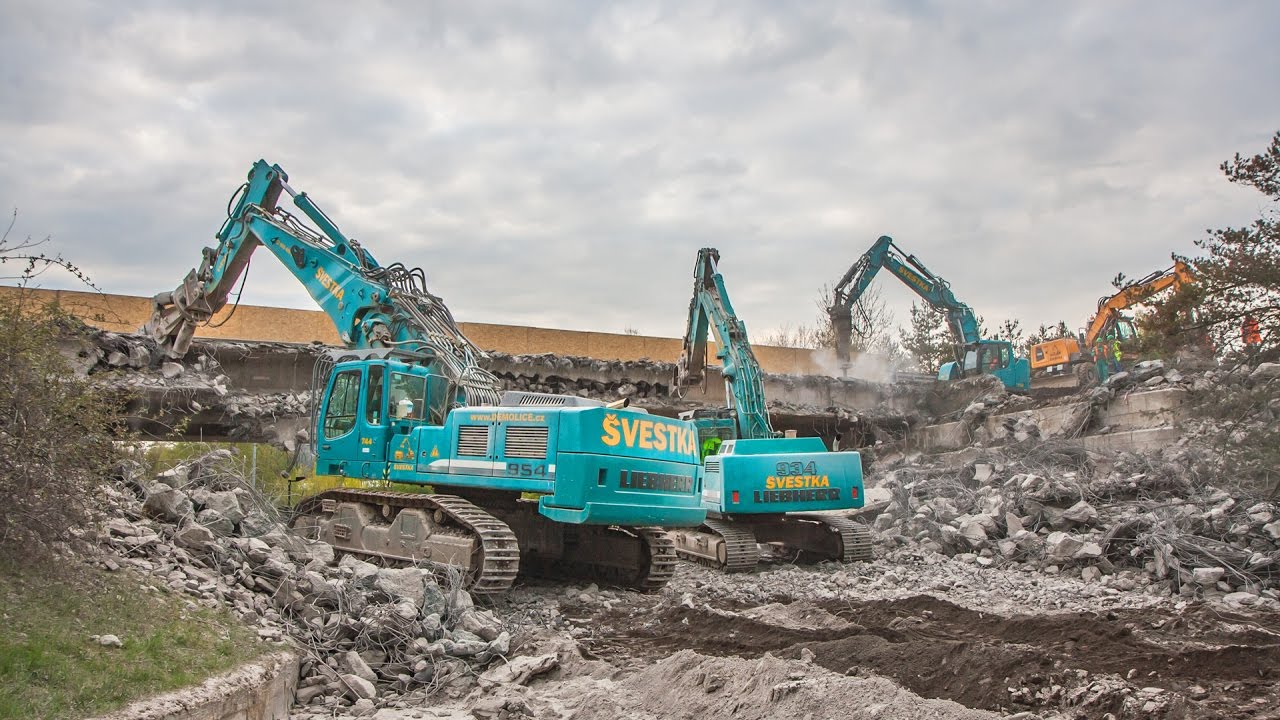 Demolice mostu na D4, Mníšek pod Brdy - Pavel Švestka, s.r.o.