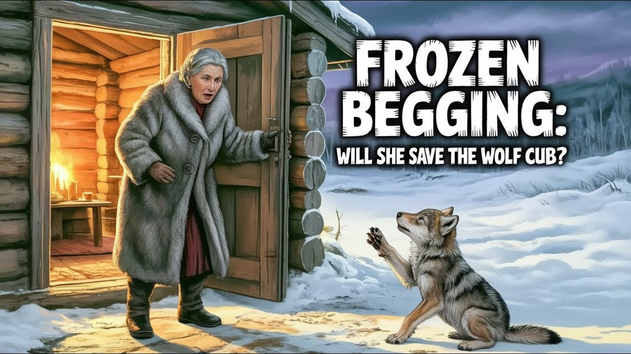 Incredible Journey: A Wolf Cub's Plea to a Kind Woman Transforms a Frozen Fate - You Won't Belie...