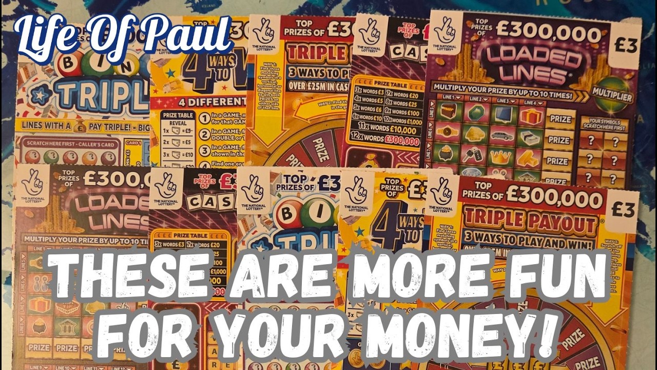 Lottery Scratch Cards. £30 mix of £3 scratch cards.