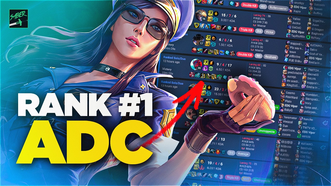 How the Rank 1 Player Carries on ADC with Caitlyn