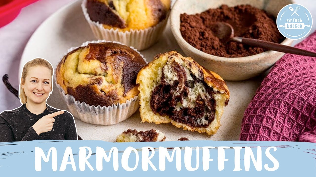 Marmormuffins | Diese Muffins sind SO SCHNELL UND SO EINFACH zubereitet! 😋 😍 | Einfach Backen
