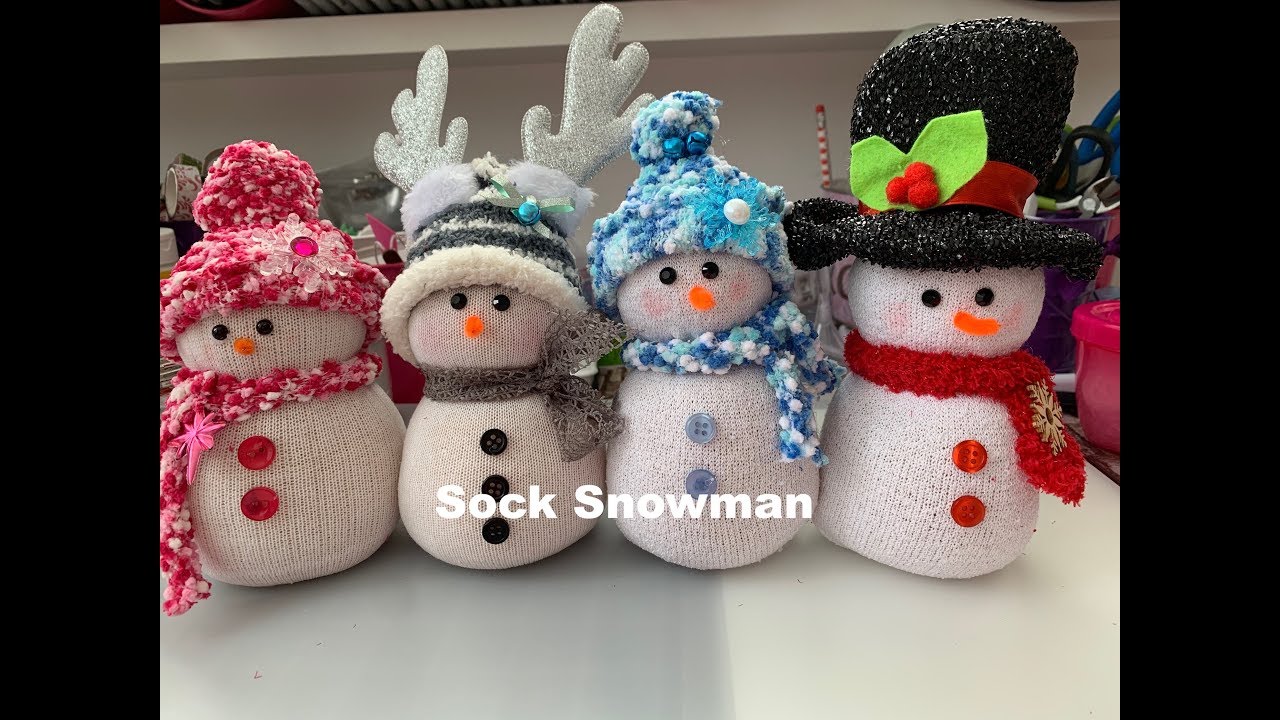 Sock Snowman 2 ways //  Dollar Tree DIY Snowman ☃️ Christmas Gift Ideas