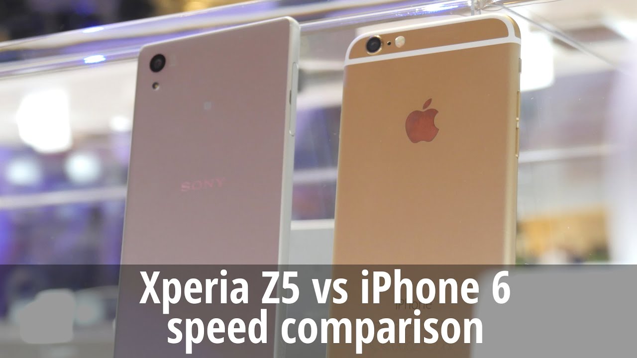 Xperia Z5 vs iPhone 6: speed comparison
