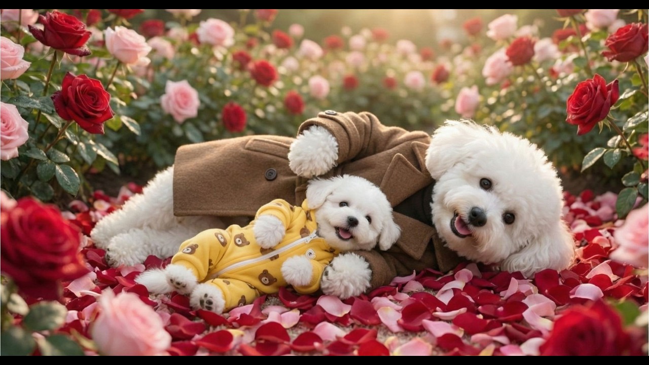 Baby Puppy forgot to take care of flowers🌹🌸, what do to apologize to Mama Dog?💕