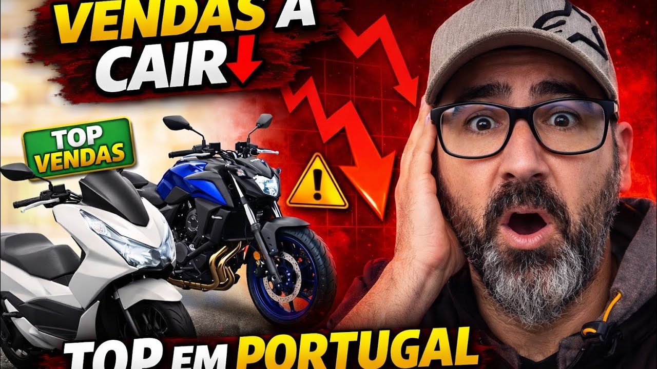 Top de Vendas de Motas em Portugal e venda de motas cai.