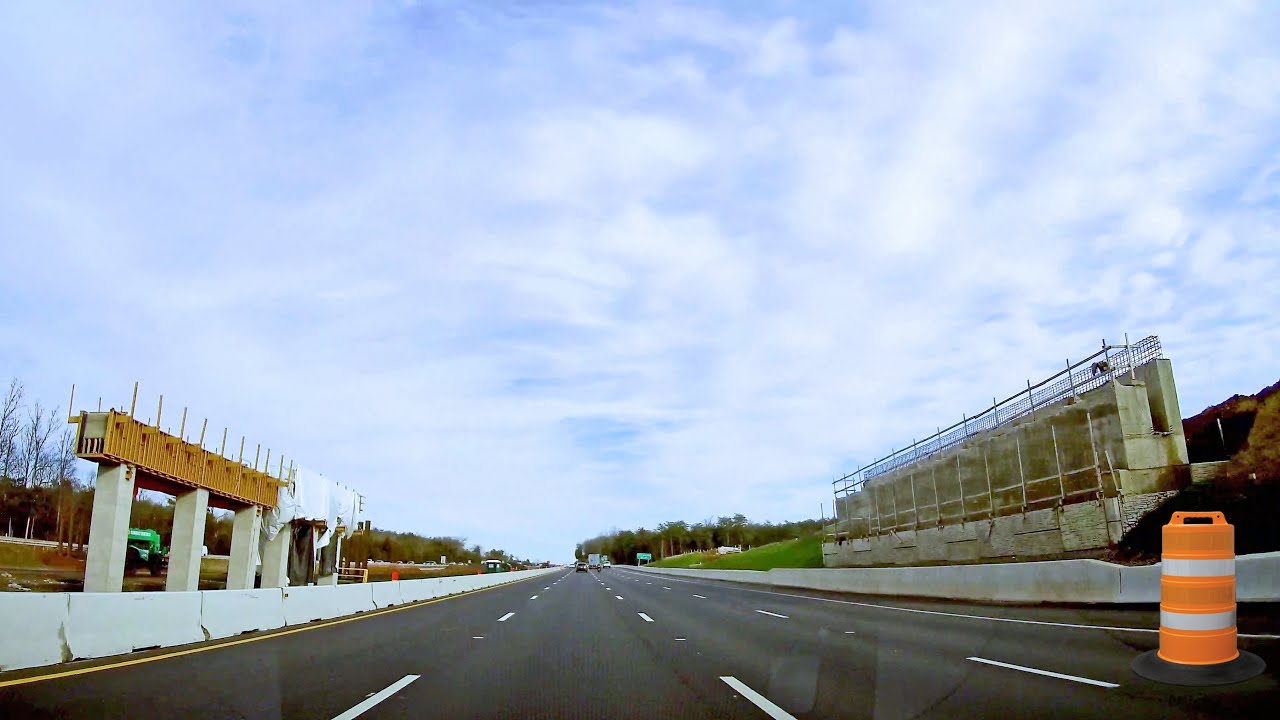 Construction Update: I-66 Express Lanes | Early Winter 2021 (Eastbound Time-Lapse Trip)