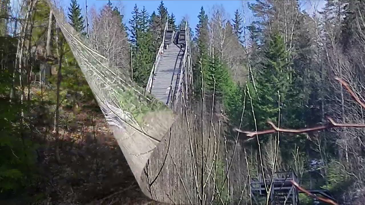 Övergiven hoppbacke abandoned ski jump Filipstad