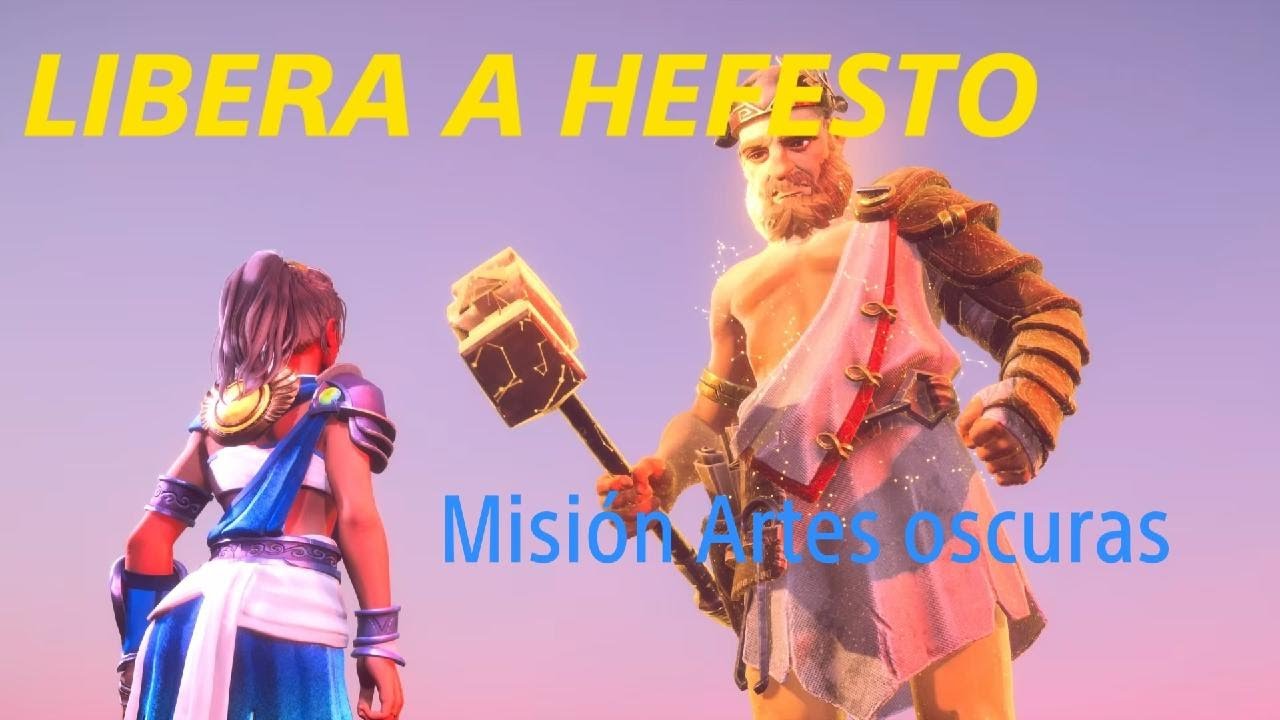 LIBERA A HEFESTO. Misión Artes oscuras. Immortals Fenyx Rising PS5