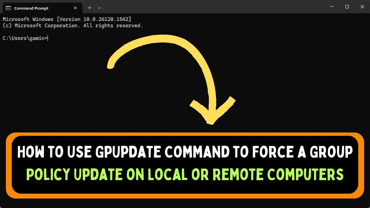 How to Use GpUpdate Command to Force a Group Policy Update on Local or Remote Computers