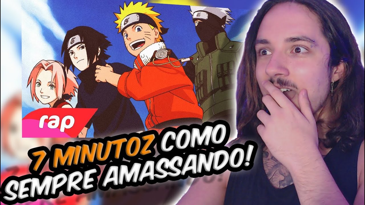 (7MZ &Eacute; FOD@!) REAGINDO ao Rap do Kakashi, Naruto, Sasuke e Sakura - TIME 7 | NERD HITS | REACT