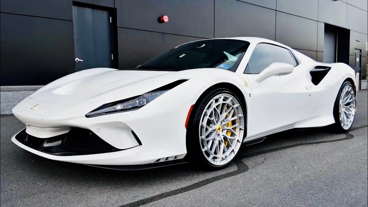 2023 Ferrari F8 Spider Walkaround + POV Drive | Bianco Cervino / Cuoio (17,521 Miles)