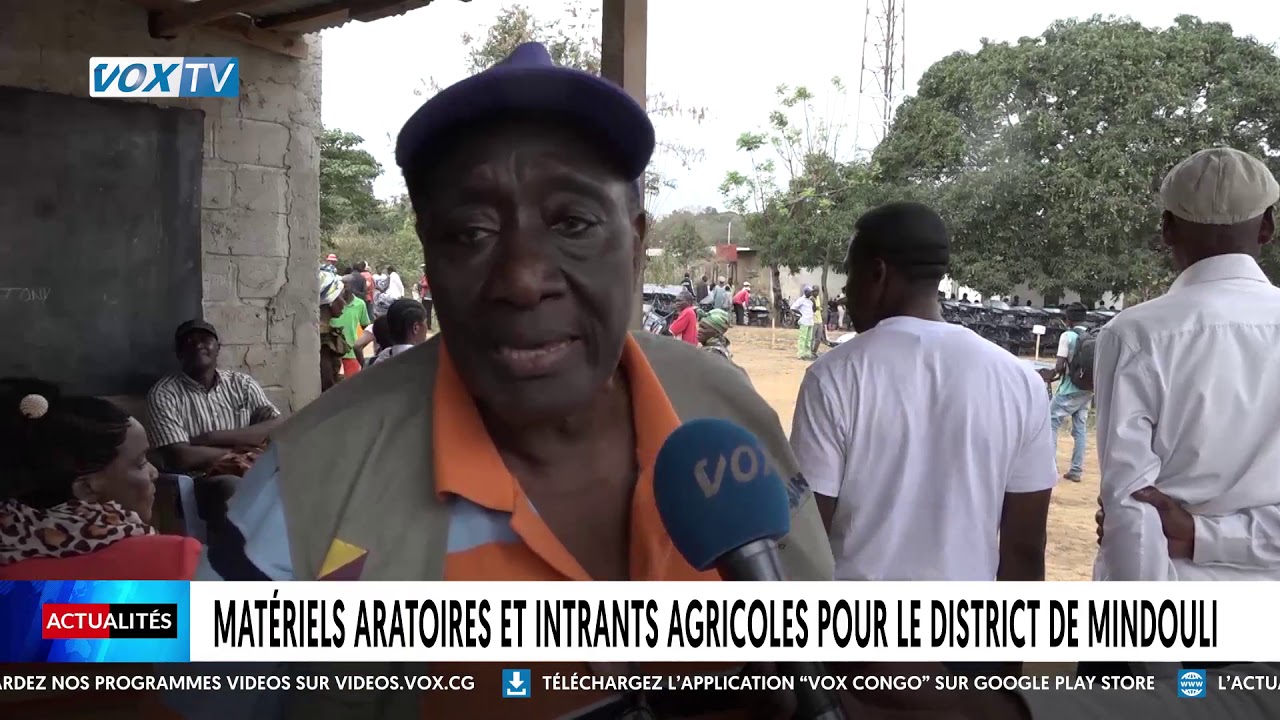 Mat&eacute;riels aratoires et intrants agricoles pour le district de Mindouli