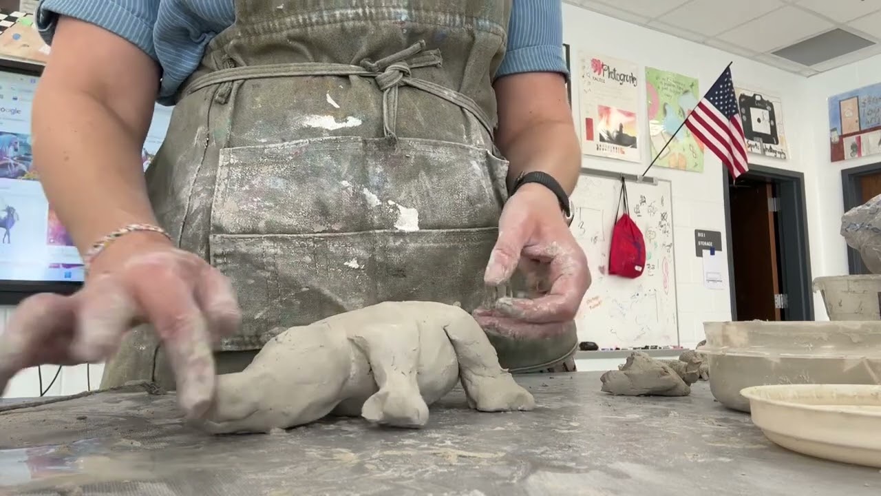 How to Make a Clay Animal Sculpture for Beginners: Make an ALLIGATOR. Part 3