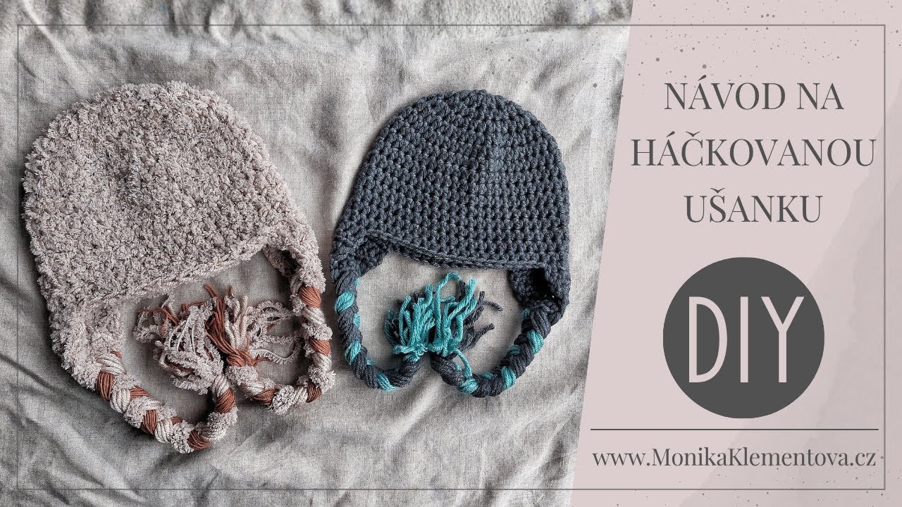H&aacute;čkovan&aacute; zimn&iacute; čepice &ndash; U&scaron;anka, jednoduch&yacute; n&aacute;vod krok za krokem | crochet earflap hat pattern free
