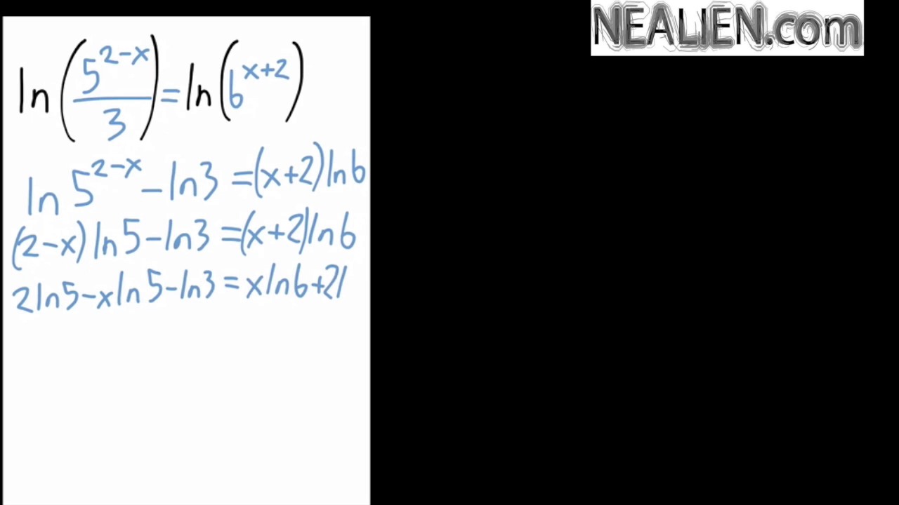 Using Logarithms for a math problem with algebraic exponents