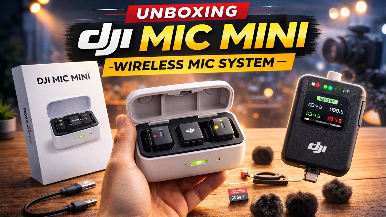 DJI Mic Mini Unboxing & Overview | Best Compact Wireless Microphone for YouTube, Vlogging & Creators