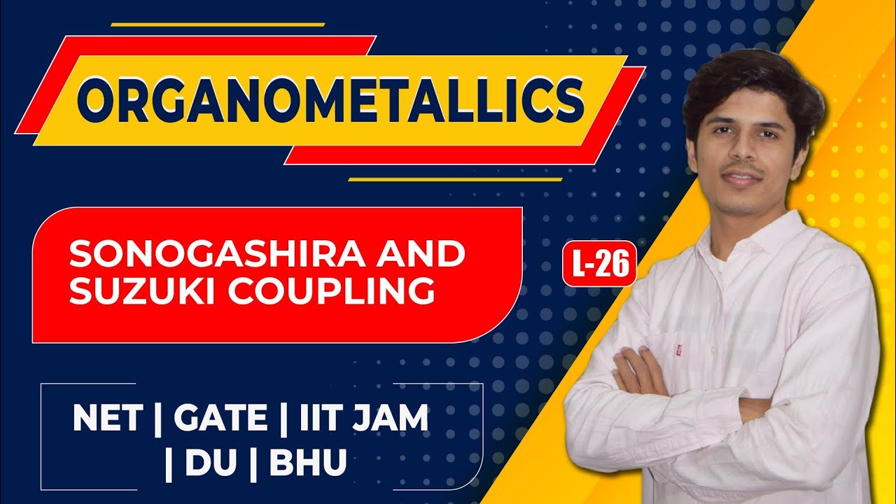 L25: Sonogashira & Suzuki Coupling Reactions|Sonogashira & Suzuki Coupling Organometallic Compounds