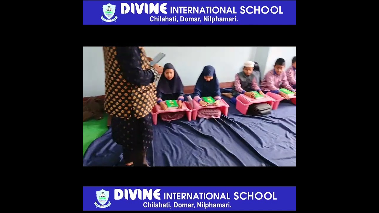 ডিভাইন ইন্টারন্যাশনাল স্কুলের শিক্ষার্থীদের দৈনন্দিন ইসলামী সঙ্গীতের ক্লাস