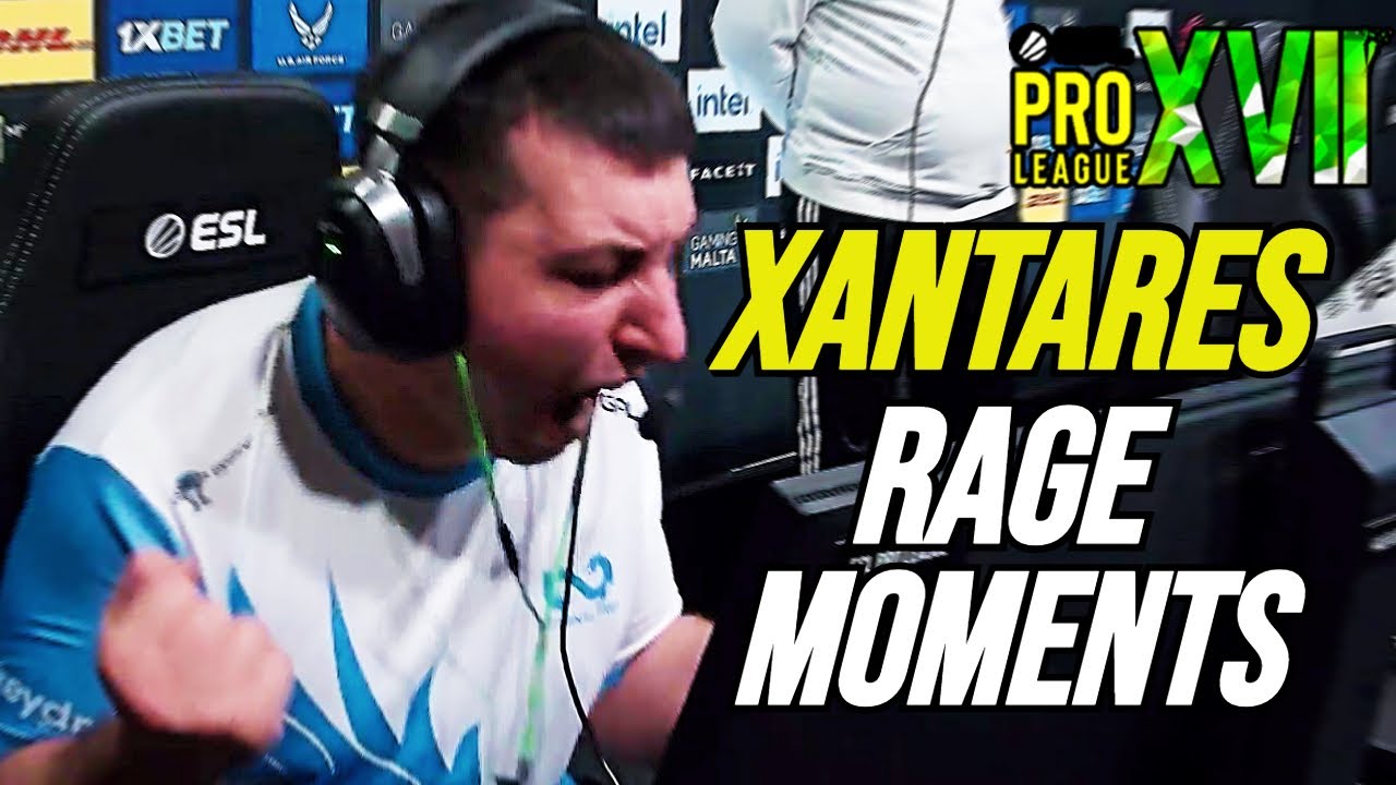 XANTARESİN ESL PRO LİGDEKİ RAGE ANLARI ! - (XANTARES RAGE MOMENTS)