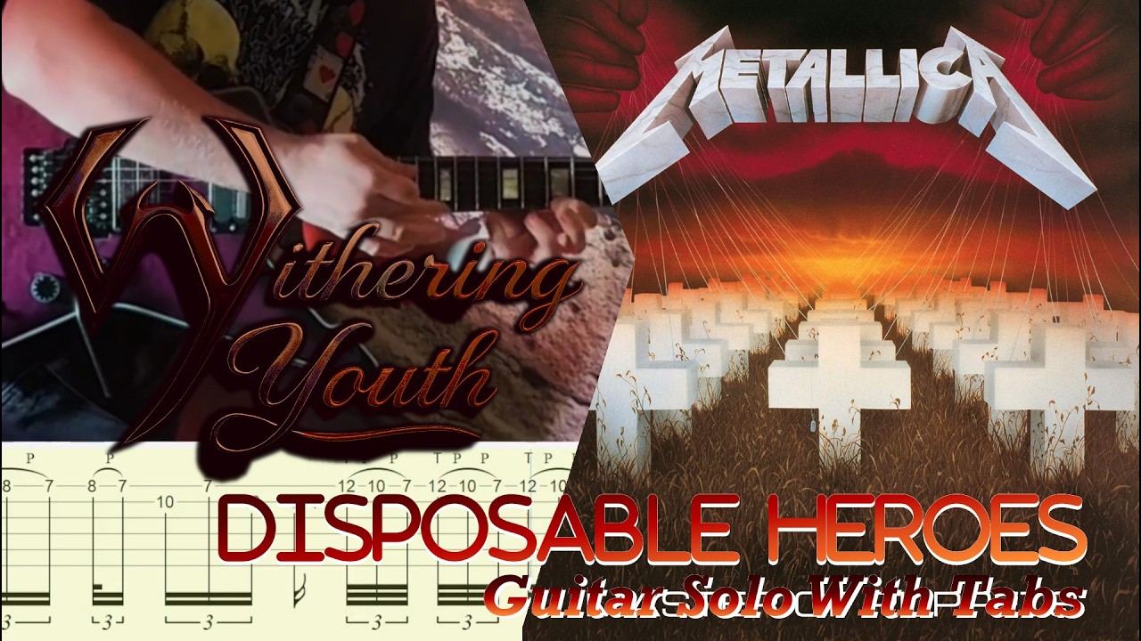 Metallica - Disposable Heroes | Guitar Solo With Tabs 🎵🎸Fast Thrash Metal Lead Guitar Lesson🎸