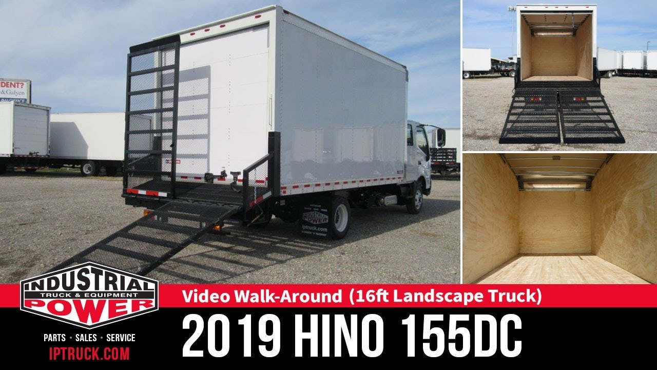 Landscape Truck | 2019 HINO 155 16ft Box Truck with Split Dove-Tail Ramps
