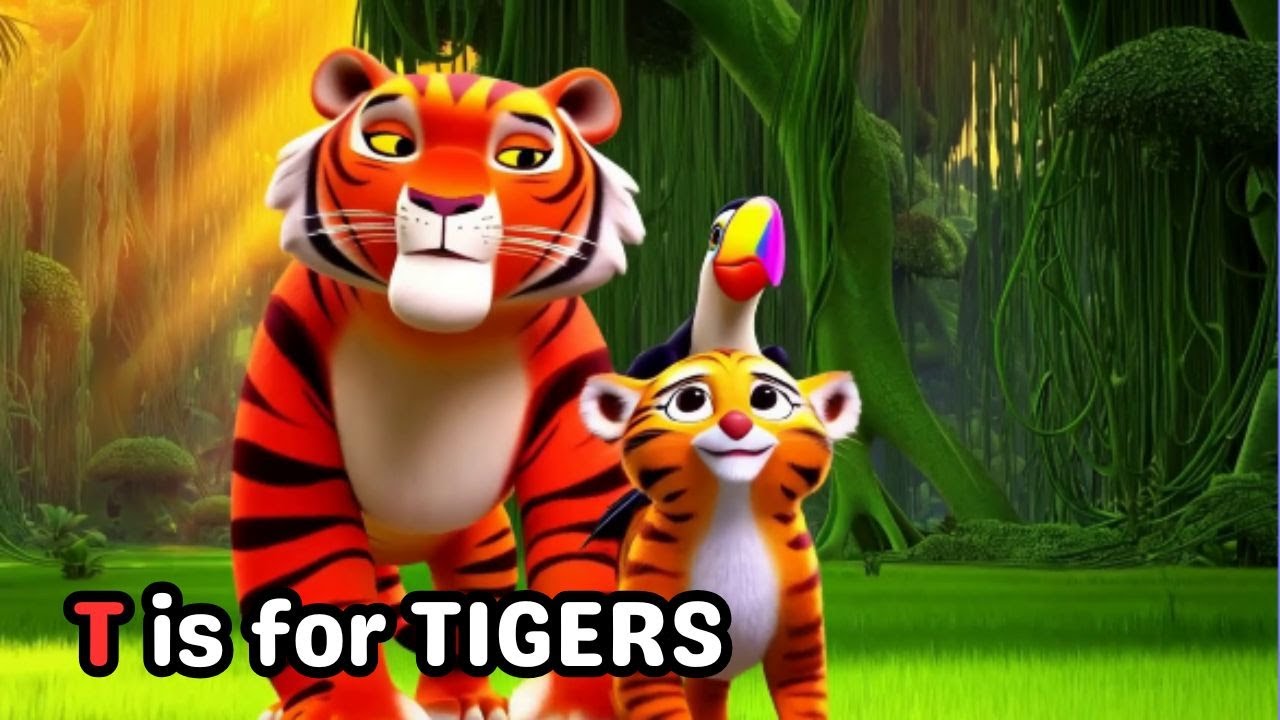 T is for Tiger ! Ready to Roar? Come sing along with us!