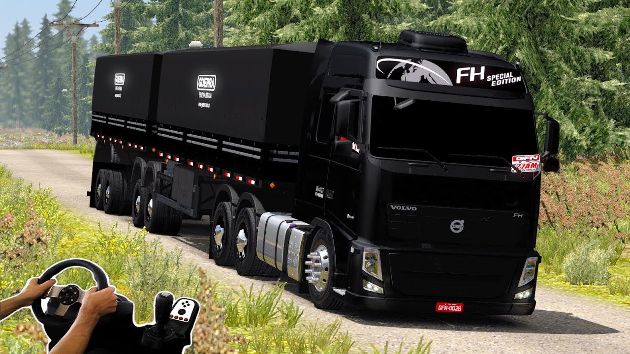 FH 540 NO BITREM - SERRA DE PARANAGUÁ - ETS 2 MODS - VOLANTE G27!!!