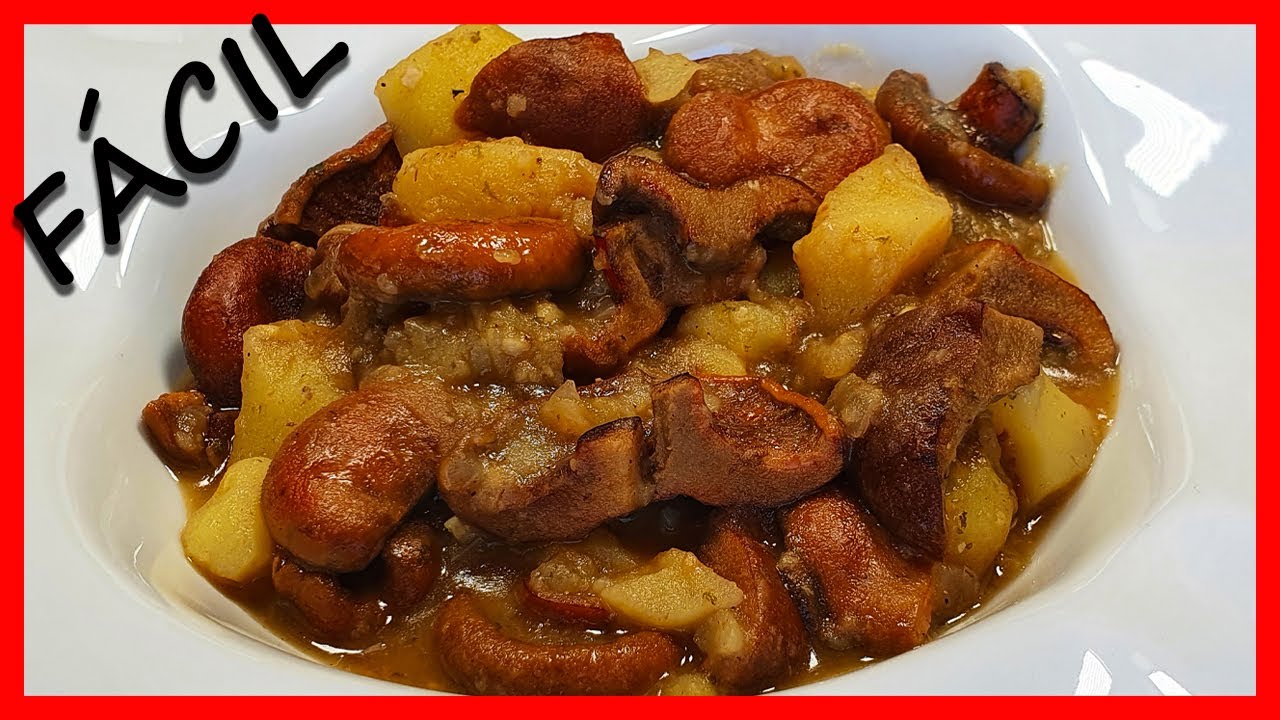 NÍSCALOS 🍄 con PATATAS🥔, [RECETA FÁCIL y MUY SABROSA]✅