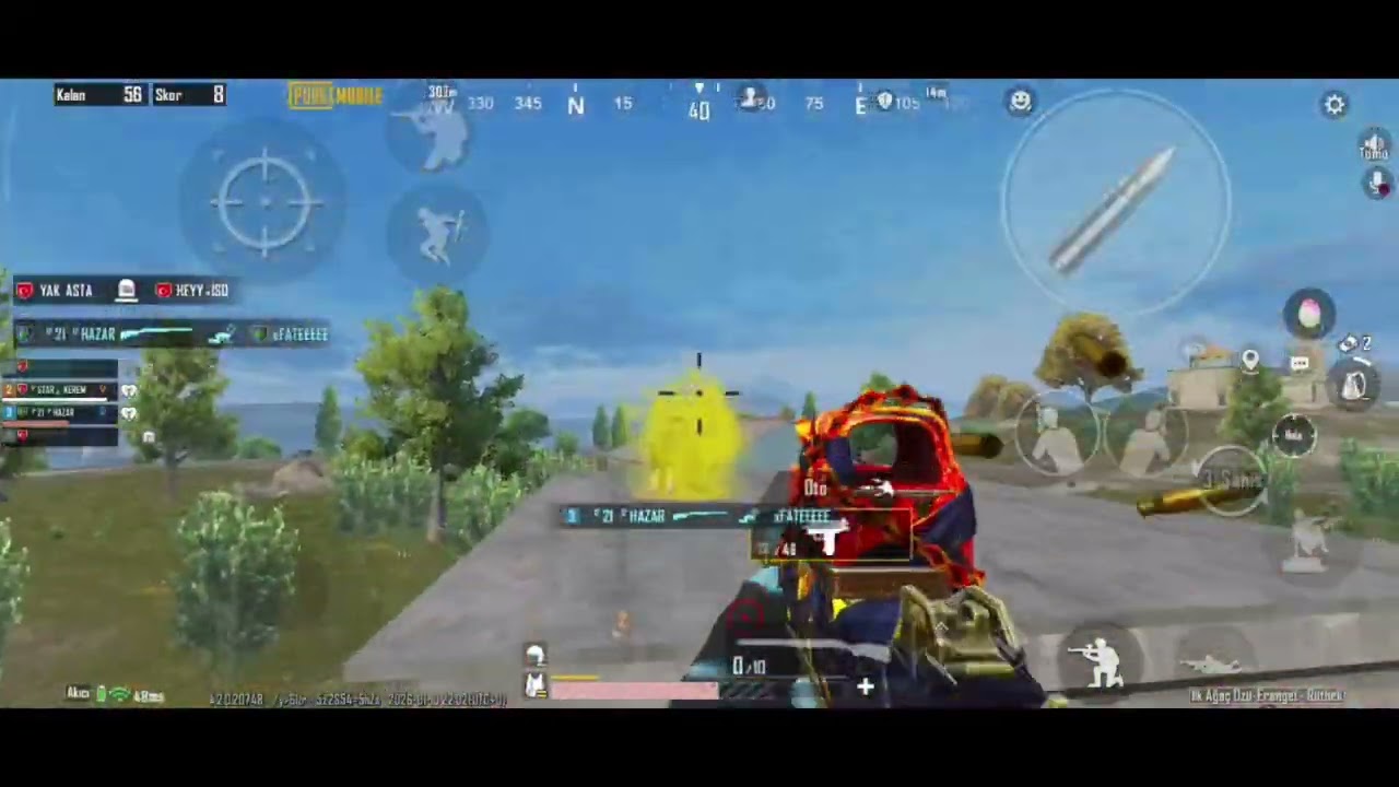 4 parmak gameplay pubg mobile 