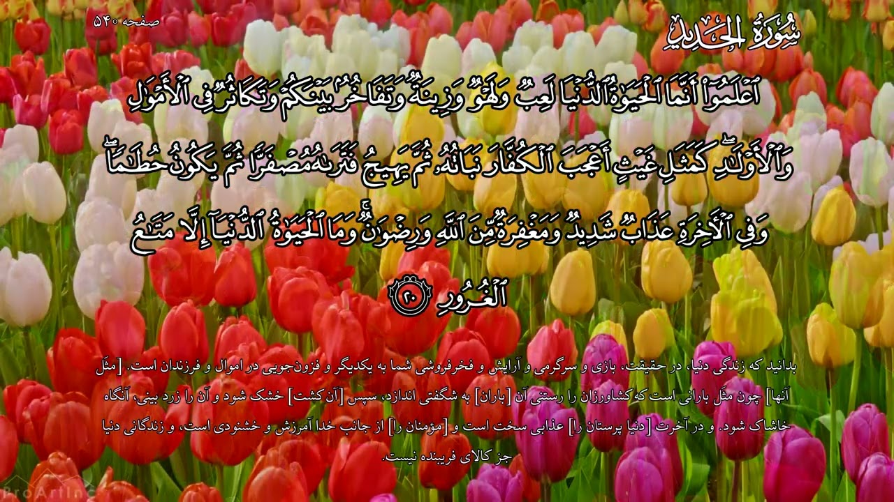 ترجمه گویای سوره حدید (فولادوند)