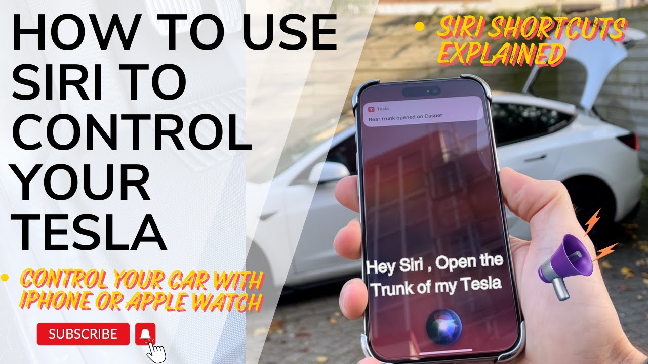How to use Siri to control your Tesla with Iphone or Apple Watch