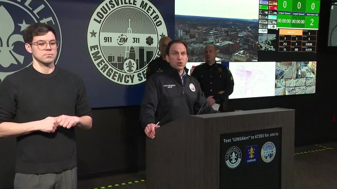 FULL | Louisville Metro Snow Team gives winter storm update on Friday