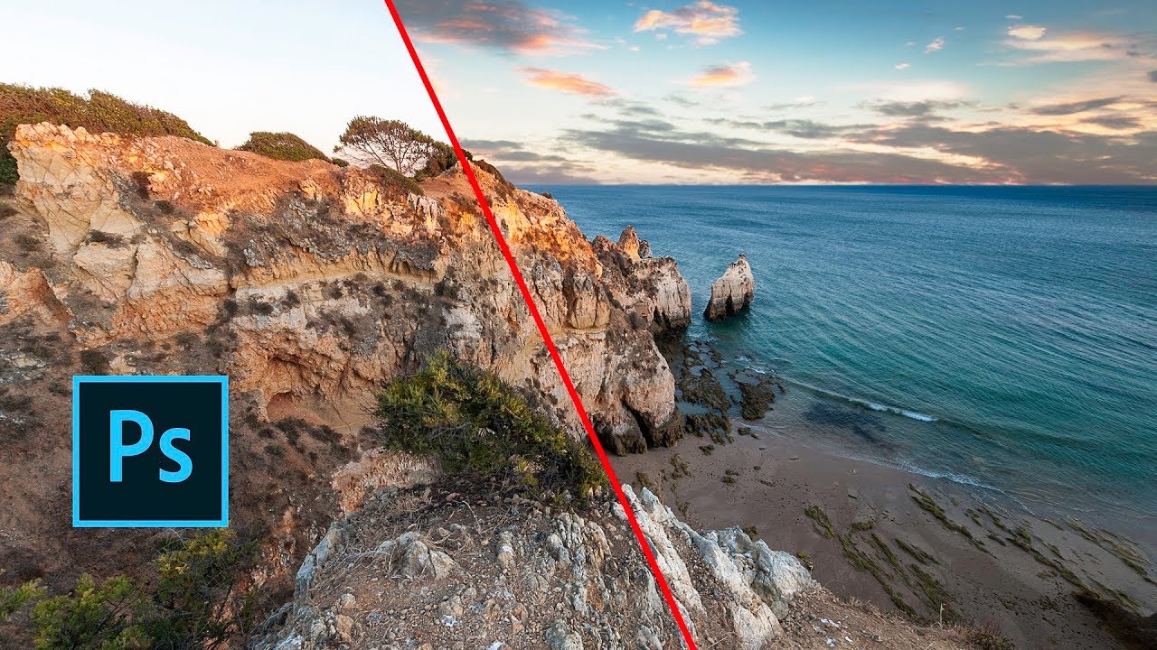 Szybka ZAMIANA NIEBA na zdjęciach w programie Photoshop