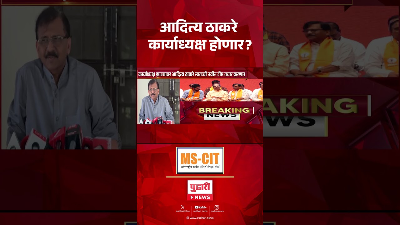 Pudhari News | aditya thackeray latest news | आदित्य ठाकरे कार्याध्यक्ष होणार