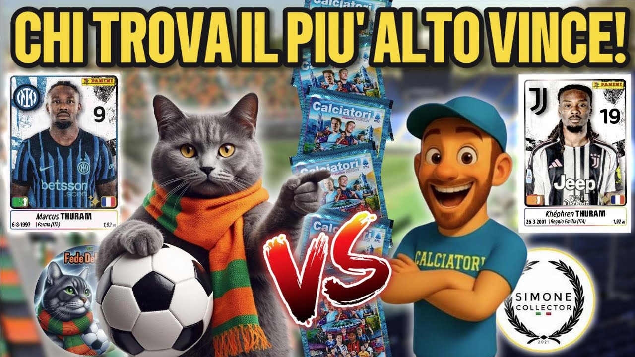 SFIDO @Simone Collector - CHI TROVA IL GIOCATORE PIÙ ALTO IN 10 BUSTINE? - CALCIATORI 2025-26