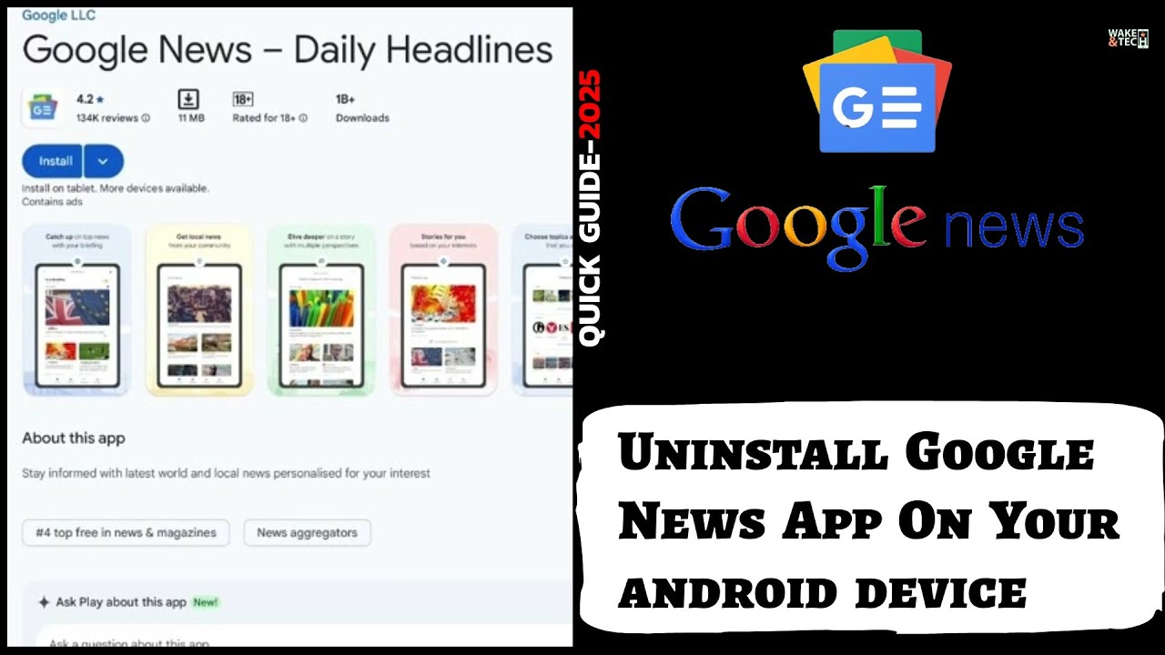 How to Remove Google News App on Android (2025 Update)? Uninstall Google News App Easily