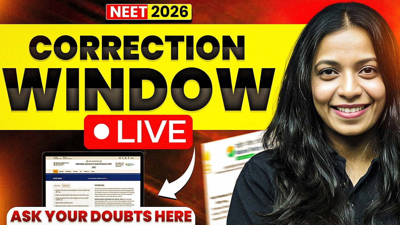 How to Correct NEET Application Form 2026 | Name, DOB & Details Edit | PW NEET English
