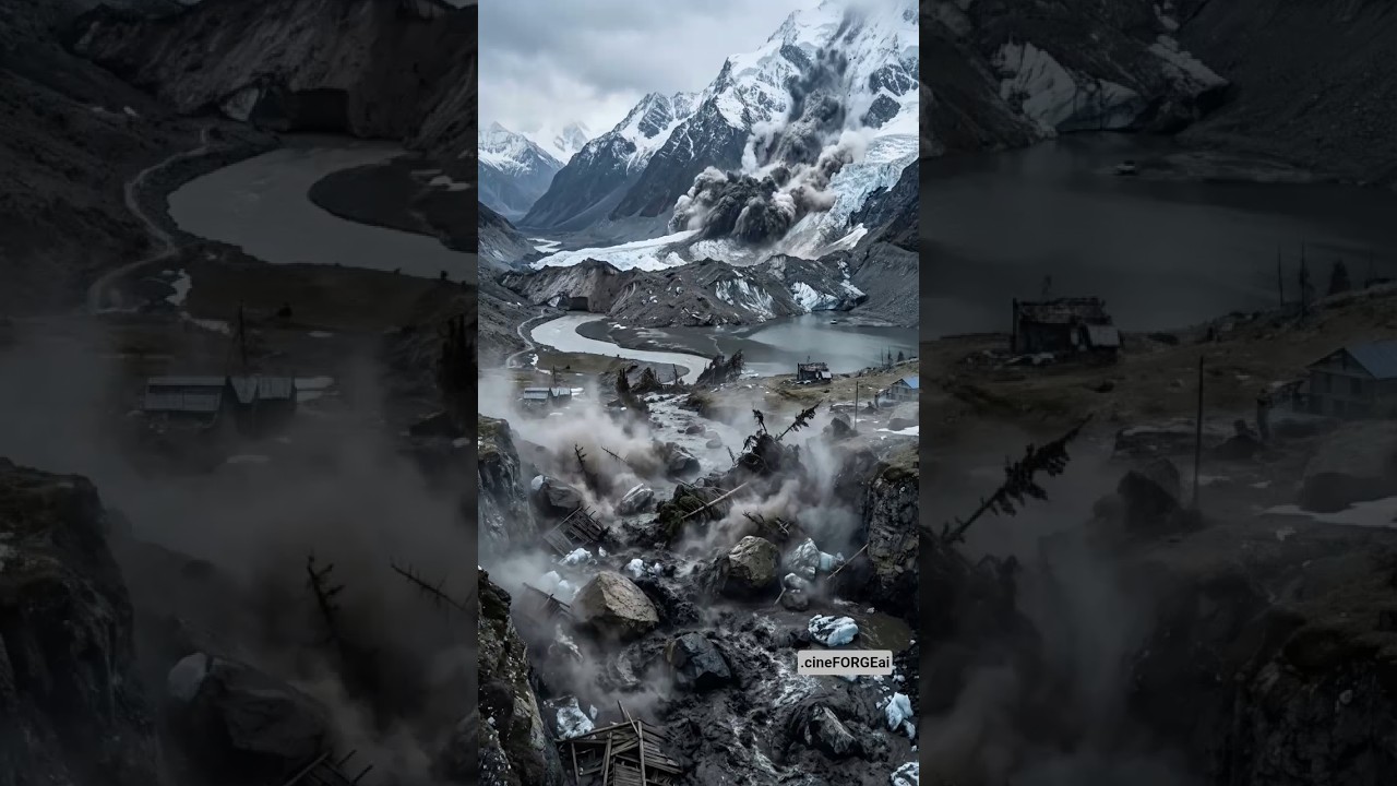 GLACIER COLLAPSE &rarr; FLASH FLOOD! The Disaster Chain Explained 🌊🏔️
