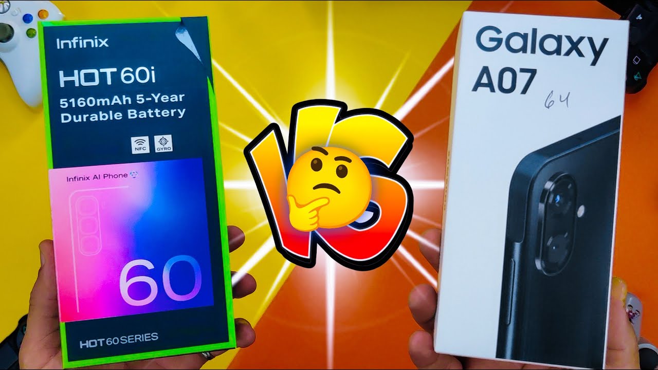 Samsung A07 VS infinix hot 60i  IIأيهما أفضل للشراء؟ A07 أم Hot 60i المواجهة الكاملة