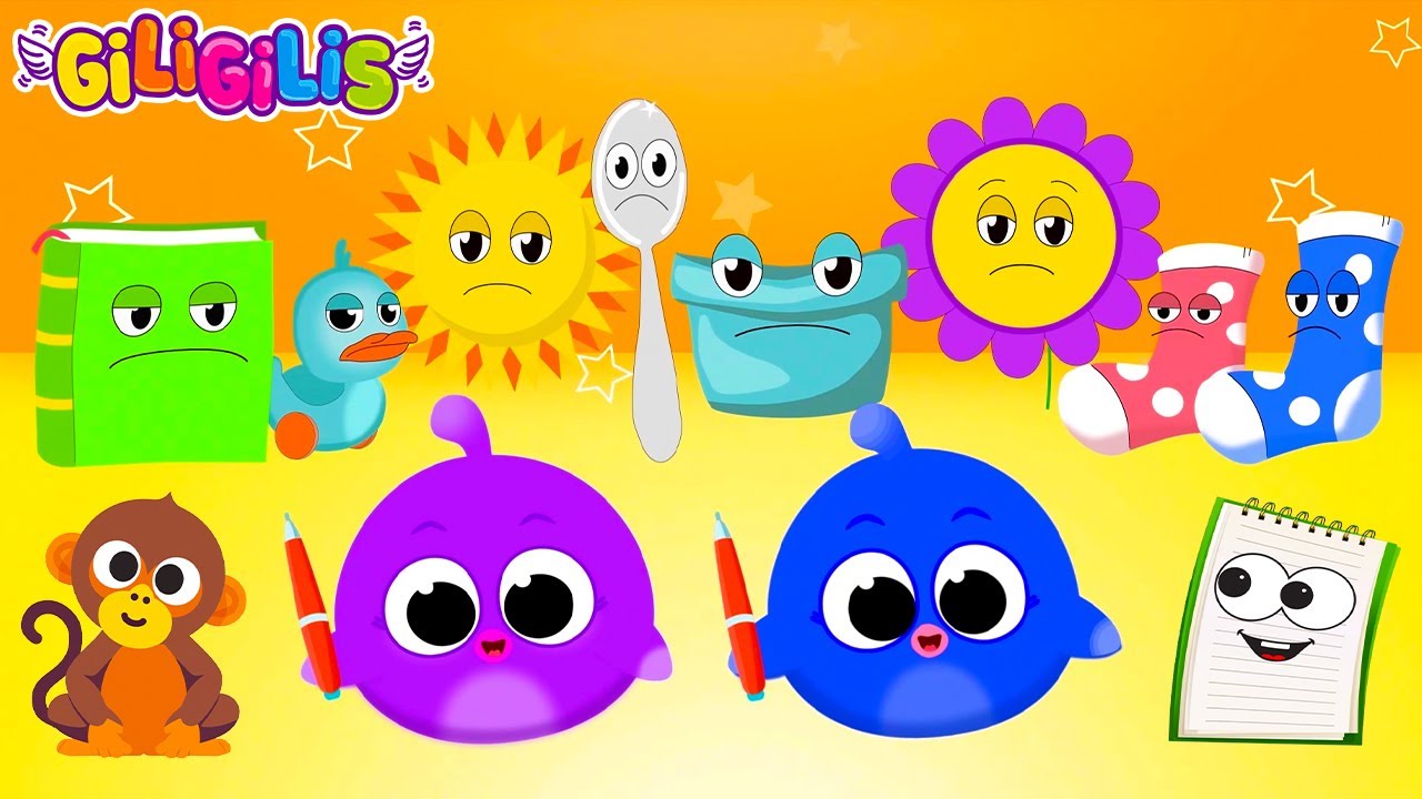 😻 I am HAPPY Song for 60 Minutes | Giligilis  Funny Songs for Kids | Let's Sing Along