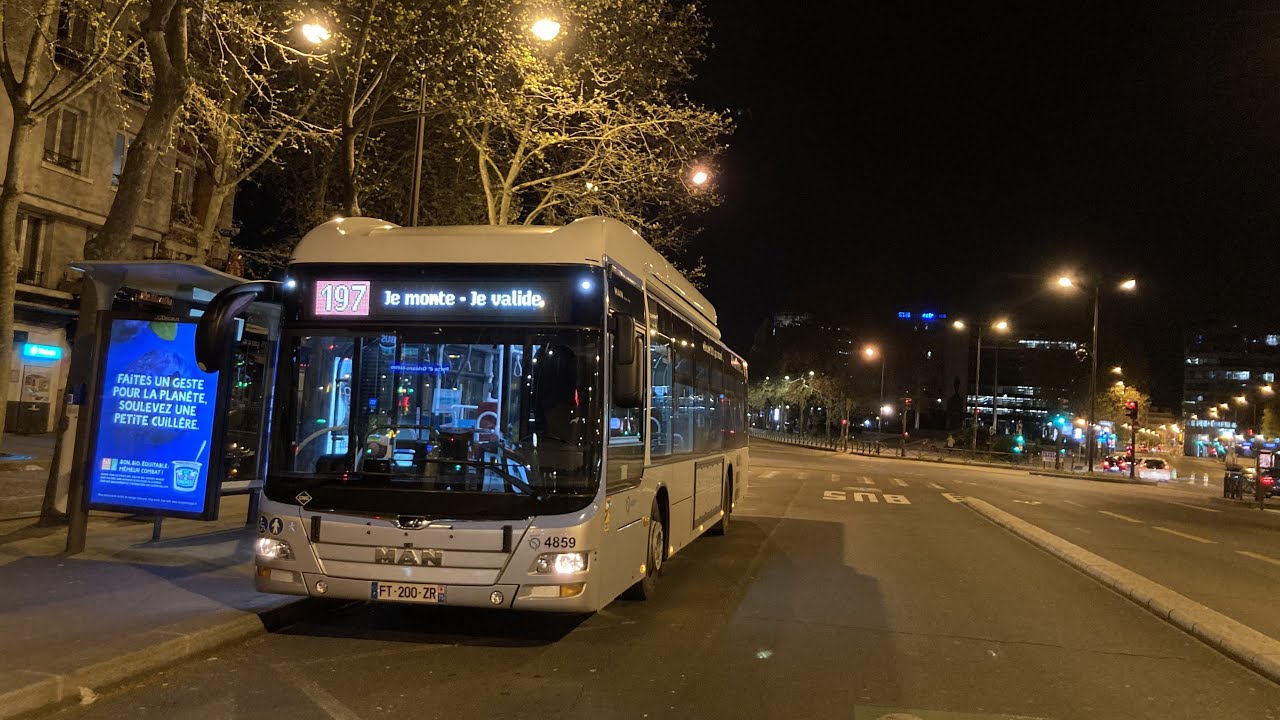 Ligne 197 — MAN NL 273 GNC RATP BUS | 4856