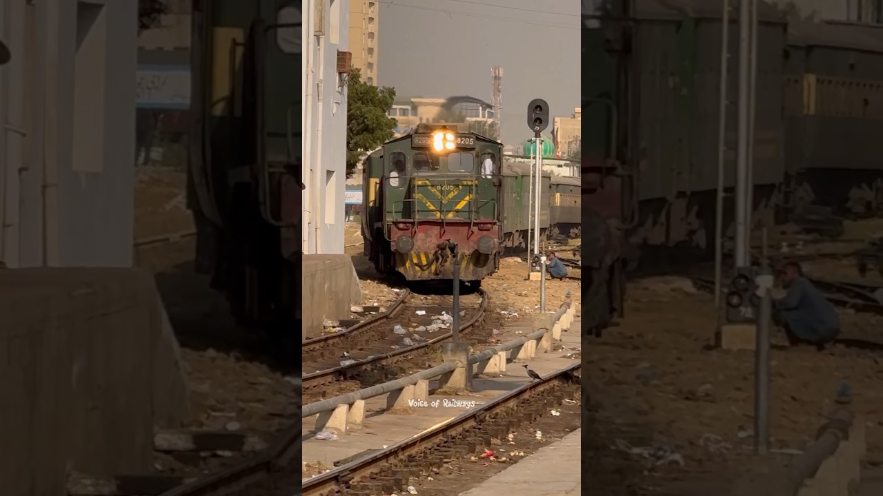 Train Arrival Karachi cantt station 🚉 Millat Express 18 Dn #train #railway #pakistanrailways  #fyp