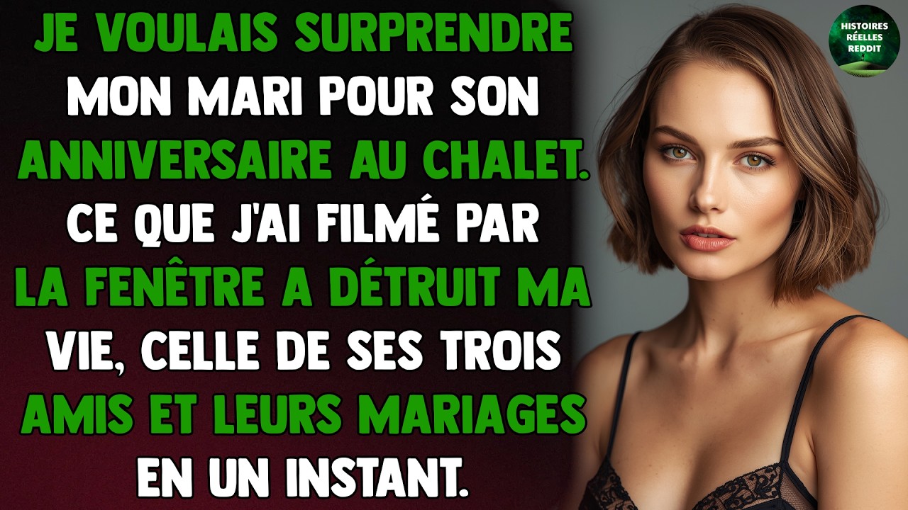 Je voulais surprendre mon mari pour son anniversaire au chalet. Ce que j'ai filmé par la fenêtre...