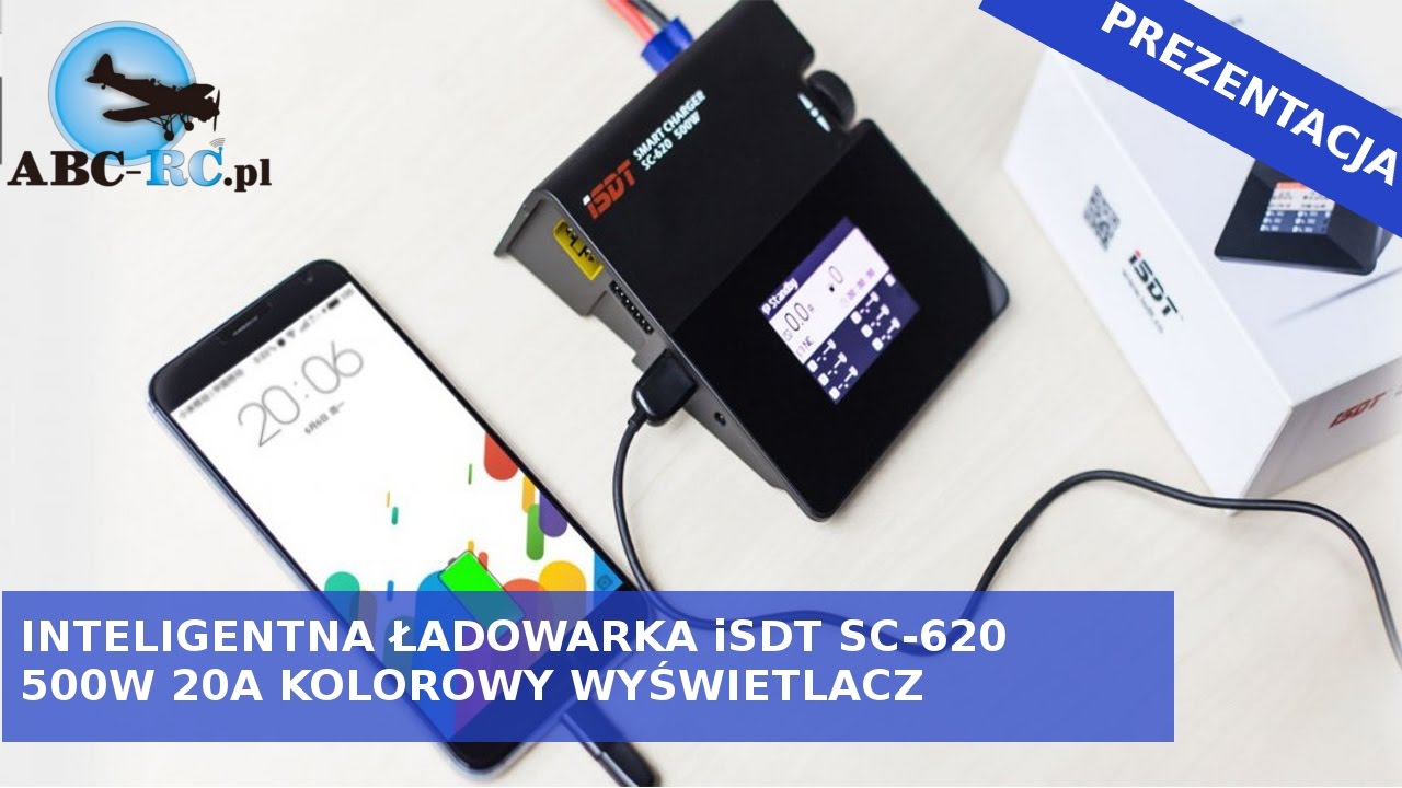 Prezentacja Ładowarki iSDT SC-620 DC - 500W 20A - ABC-RC.PL
