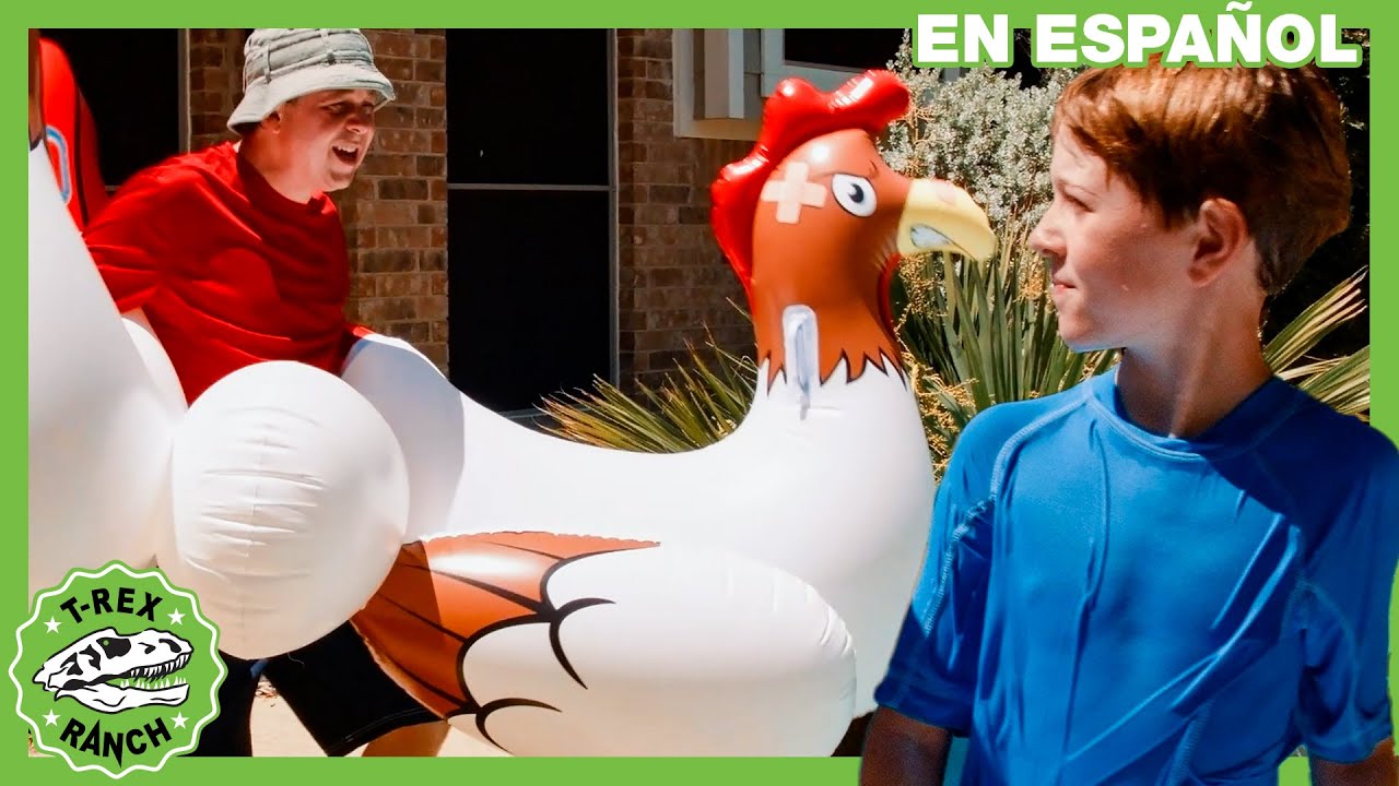 Jurassic World - Descubriendo juguetes acu&aacute;ticos con T-Rex