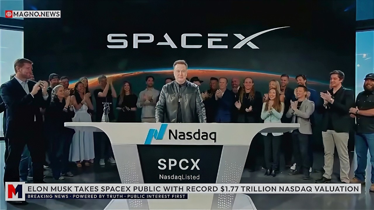 🇺🇸 Илон Маск запускает историческое IPO SpaceX с оценкой в 1,77 триллиона долларов под тикером SP...