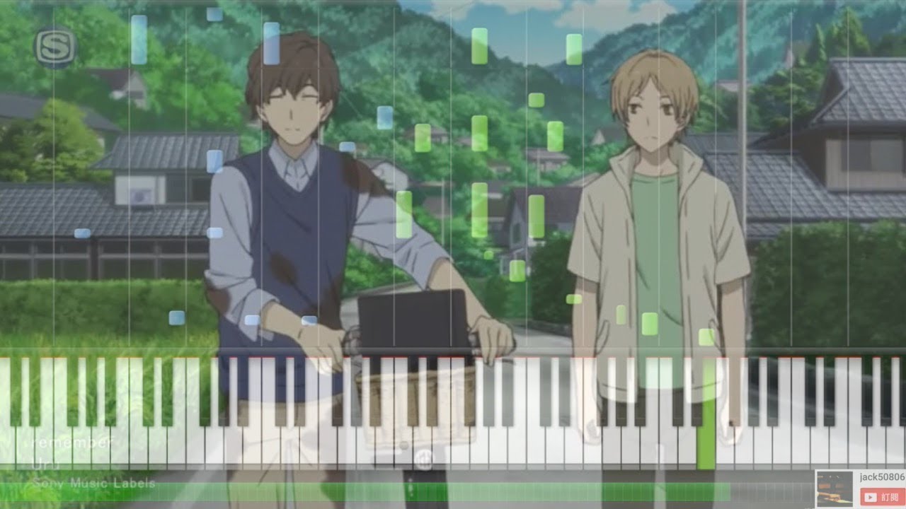 【Full】劇場版 夏目友人帳 ～うつせみに結ぶ～ED - Remember in Piano Cover