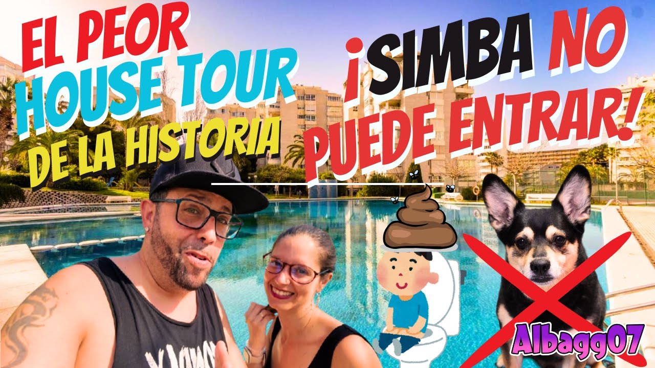 ¡EL PEOR HOUSE TOUR de la historia 😱😂 Simba no entra y el baño en el comedor 💩! @Albagg07