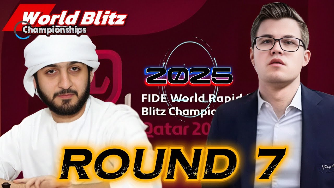 Magnus Carlsen Vs Salem Saleh in World Blitz Championships 2025